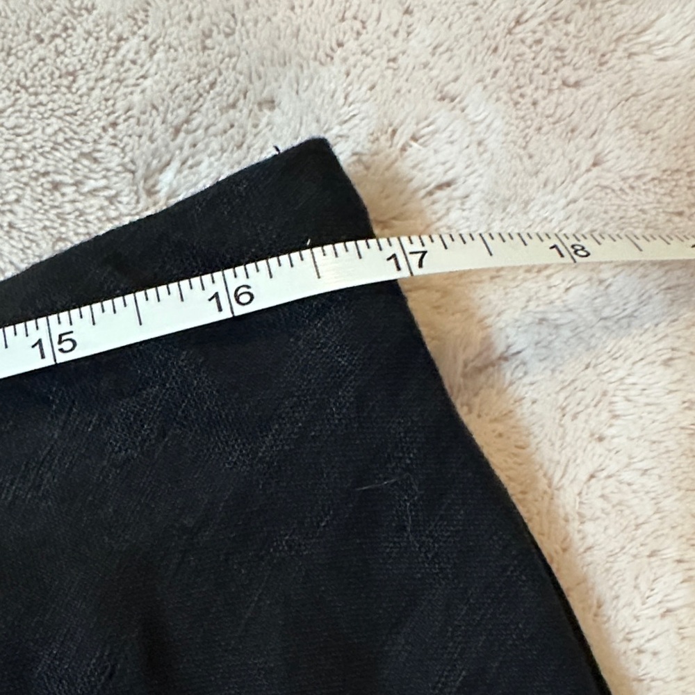 NWT J. Crew Classic Black Linen Skirt - Picture 5 of 6